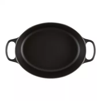 Le Creuset Signature Asador ovalado 31 cm Black Emailschwarz hierro fundido (4.7L)