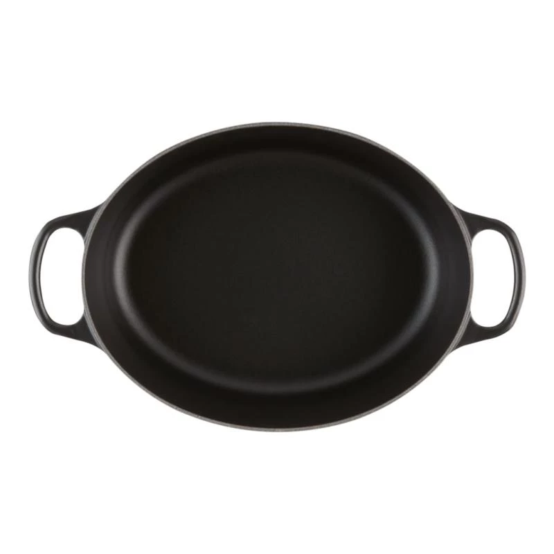 Le Creuset Signature 21178310000430 cocotte ovalada 31 cm, 6,3 l, hierro fundido esmaltado, negro mate