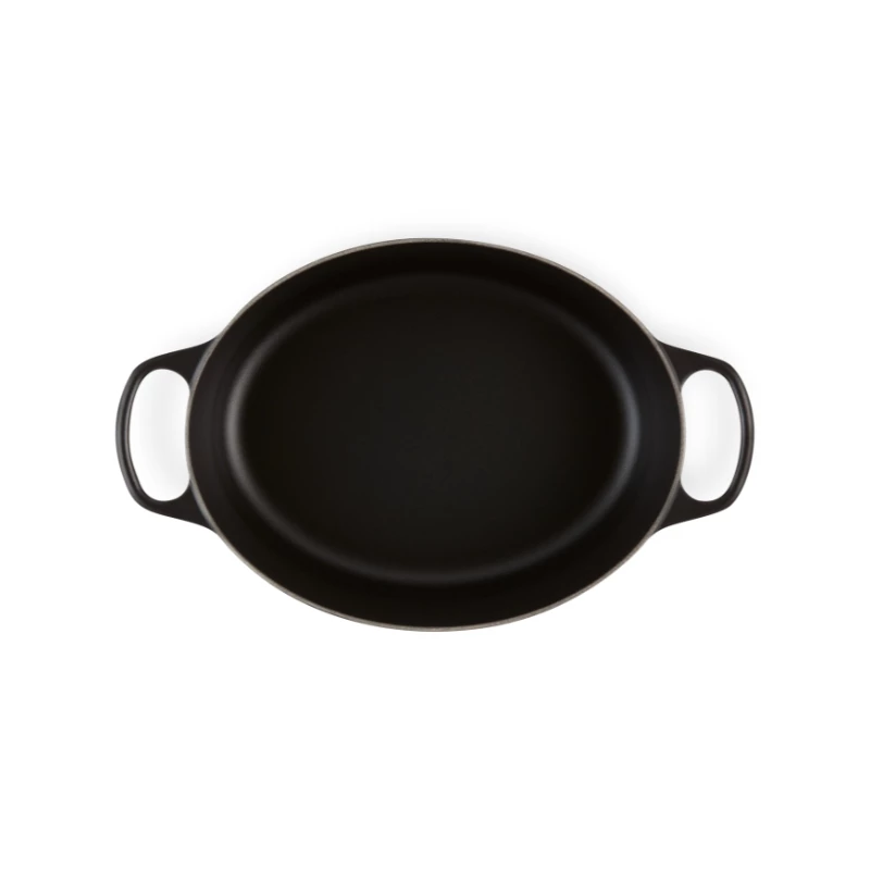 Le Creuset Signature 21178310000430 cocotte ovalada 31 cm, 6,3 l, hierro fundido esmaltado, negro mate