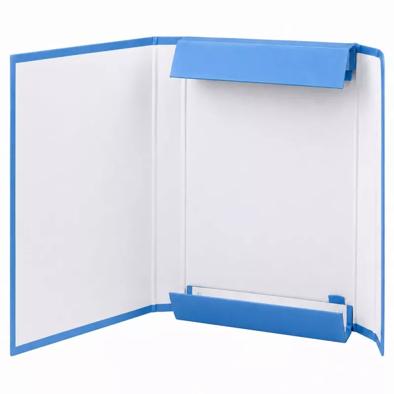 Archivador A4 LEAN azul con goma, lomo de 4,5 cm, cartón laminado, capacidad de 450 hojas