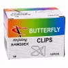 LEAN Clips metálicos de mariposa para documentos, oficina, 24 mm, 100 unidades