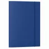 LEAN carpeta de cartón con goma, plastificada, A4, 300 g/m², azul