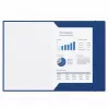 LEAN carpeta de cartón con goma, plastificada, A4, 300 g/m², azul