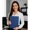 LEAN carpeta de cartón con goma, plastificada, A4, 300 g/m², azul