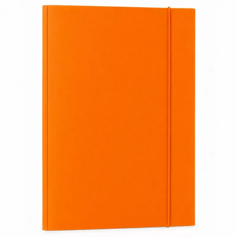 LEAN Carpeta de cartón con goma, lacada, A4, 300 g/m², naranja