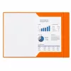 LEAN Carpeta de cartón con goma, lacada, A4, 300 g/m², naranja