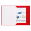 LEAN Carpeta de cartón con goma, plastificada, A4, 300 g/m², roja