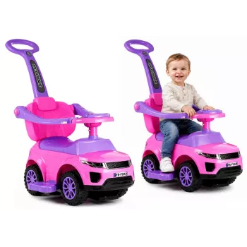 LEAN CARS 614W Andador infantil con asa para padres - rosa