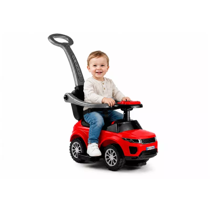 LEAN CARS 614W Coche deslizador infantil con asa - Rojo