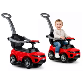 LEAN CARS 614W Coche deslizador infantil con asa - Rojo