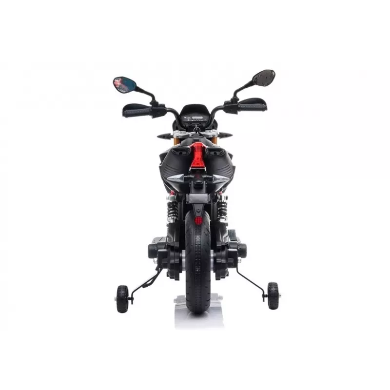 LEAN CARS Aprilia A007 Moto eléctrica infantil negra