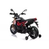LEAN CARS Aprilia A007 Moto eléctrica infantil negra y roja