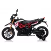 LEAN CARS Aprilia A007 Moto eléctrica infantil negra y roja