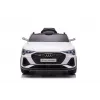 LEAN CARS Audi E-Tron Coche eléctrico para niños blanco QLS-6688 con luces LED y reproductor MP3