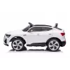 LEAN CARS Audi E-Tron Coche eléctrico para niños blanco QLS-6688 con luces LED y reproductor MP3