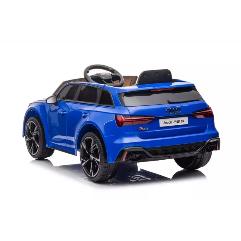 LEAN CARS Audi RS6 BRD-2118 vehículo a batería azul
