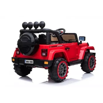 LEAN CARS Coche de batería Jeep BRD-7588 rojo 4x4 7408