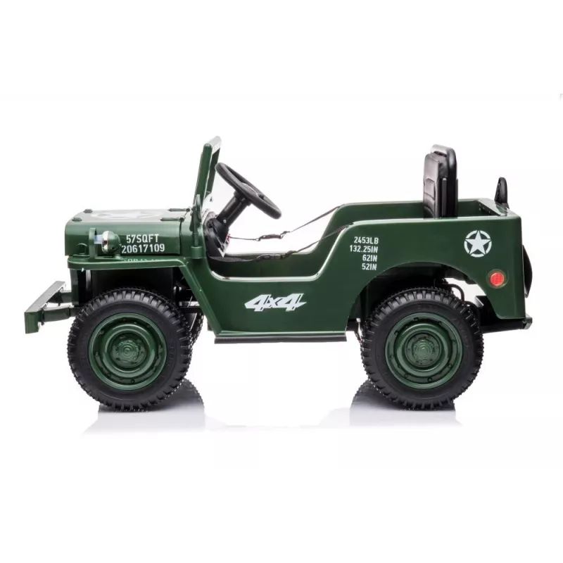 LEAN CARS Coche de batería JH-103 verde militar 4x4