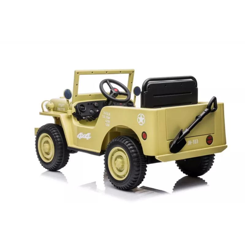 LEAN CARS Coche de batería JH-103 caqui 4x4