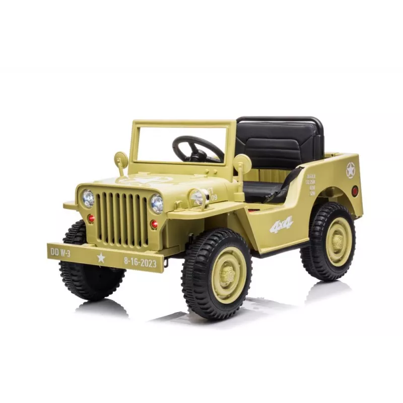 LEAN CARS Coche de batería JH-103 caqui 4x4