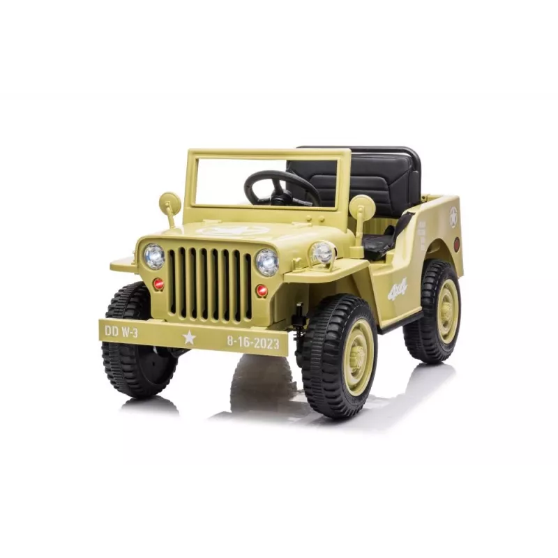 LEAN CARS Coche de batería JH-103 caqui 4x4