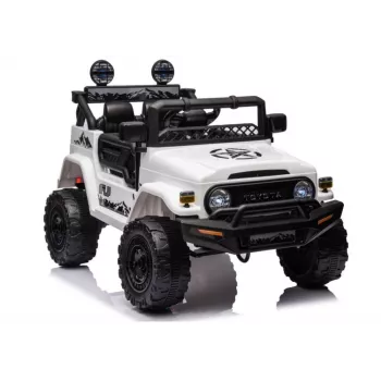 LEAN CARS Coche de batería Toyota FJ blanco 4x4