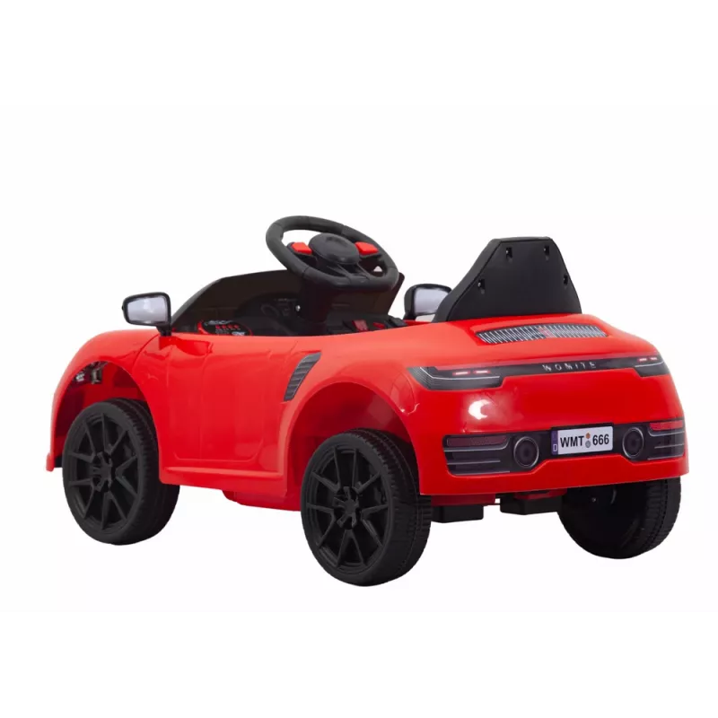 LEAN CARS Coche a pilas WMT-666 Rojo