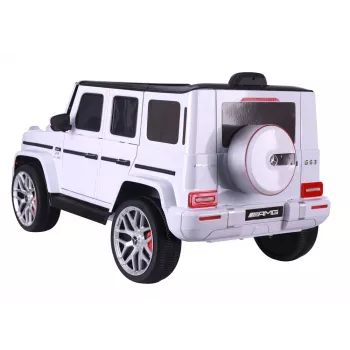 LEAN CARS Coche a batería Mercedes G63 S306-1 blanco