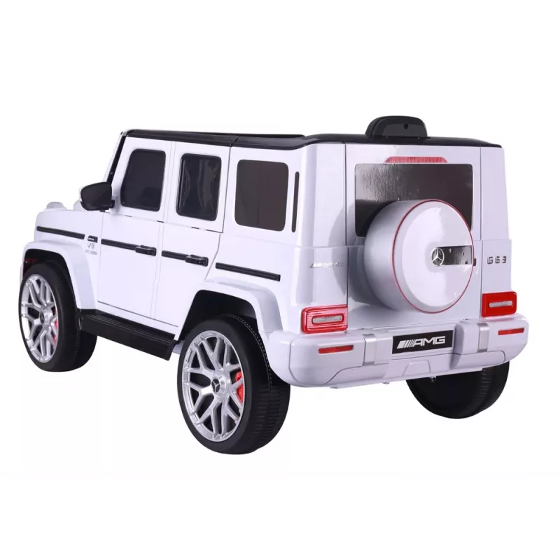 LEAN CARS Coche a batería Mercedes G63 S306-1 blanco