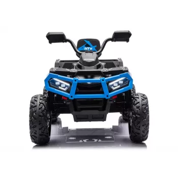 LEAN CARS Quad ATV a batería 6 ruedas con remolque JC606 24V 4x4 azul