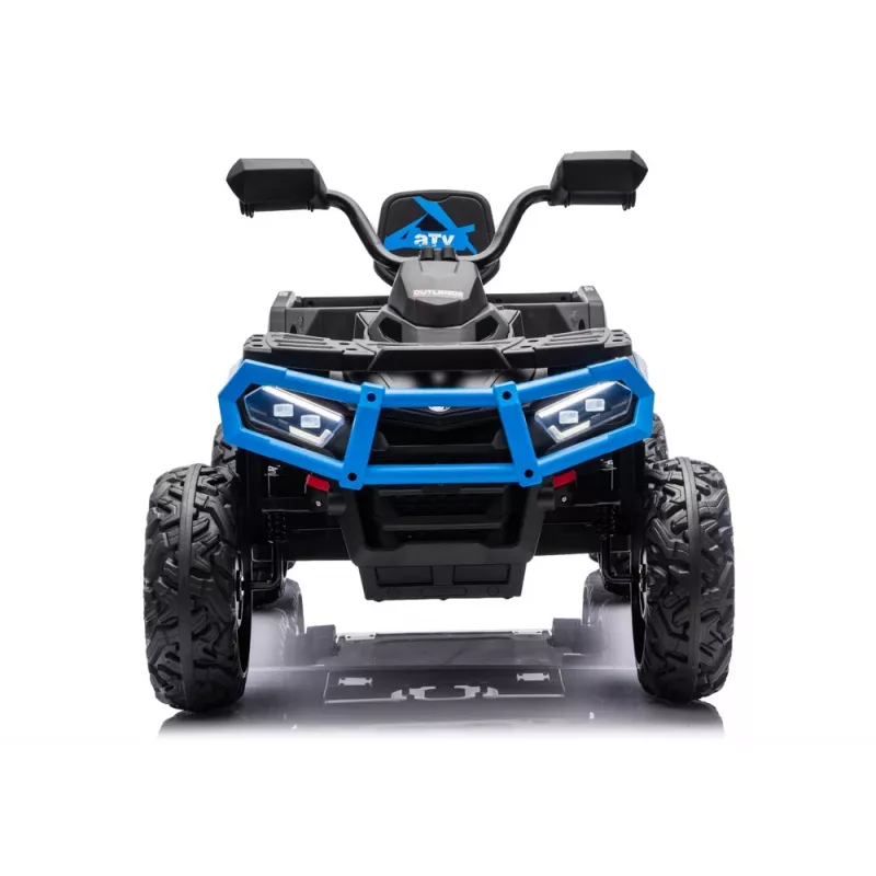 LEAN CARS Quad ATV a batería 6 ruedas con remolque JC606 24V 4x4 azul