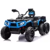 LEAN CARS Quad ATV a batería 6 ruedas con remolque JC606 24V 4x4 azul
