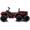 LEAN CARS Quad ATV a batería 6 ruedas con remolque JC606 24V 4x4 rojo