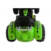 LEAN CARS Tractor a batería con caja trasera, excavadora, verde 3404