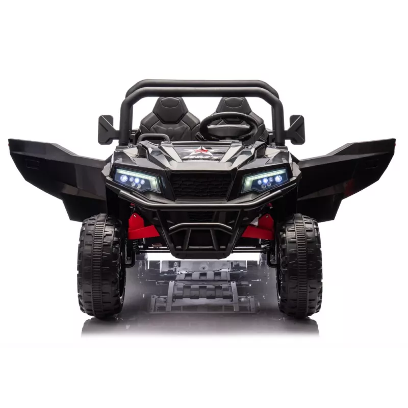 LEAN CARS Vehículo a batería 6 ruedas XB-1038A 4x4 24V negro