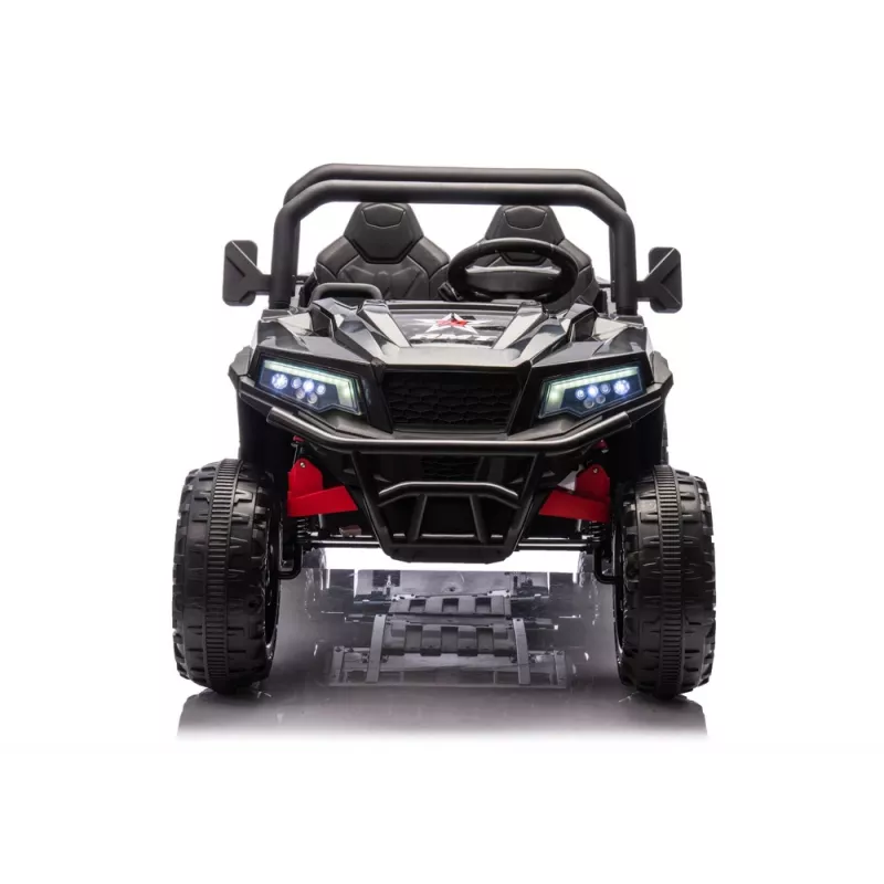 LEAN CARS Vehículo a batería 6 ruedas XB-1038A 4x4 24V negro