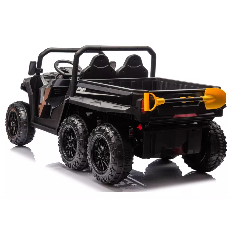 LEAN CARS Vehículo a batería 6 ruedas XB-1038A 4x4 24V negro