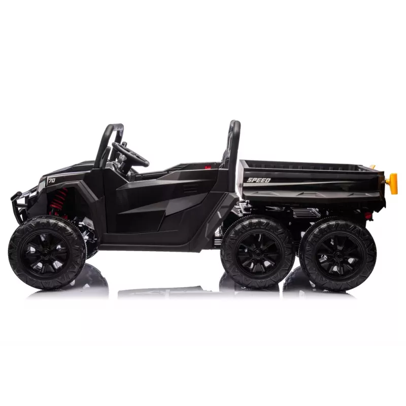LEAN CARS Vehículo a batería 6 ruedas XB-1038A 4x4 24V negro