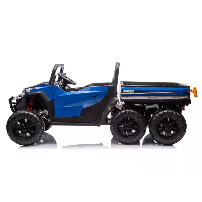 LEAN CARS Vehículo a batería 6 ruedas XB-1038A 4x4 24V azul