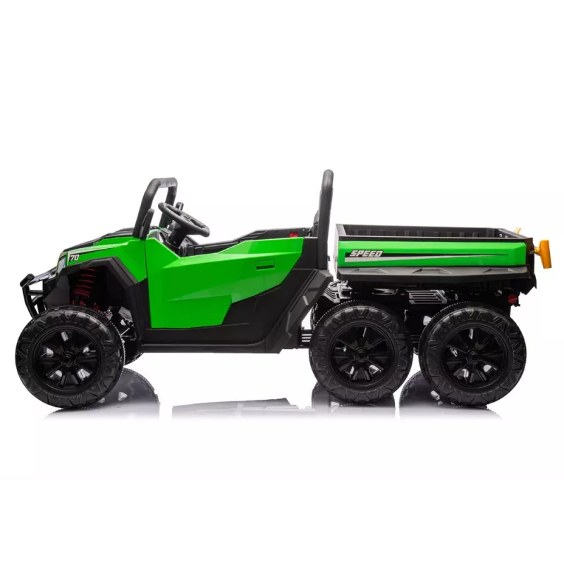 LEAN CARS Vehículo a batería 6 ruedas XB-1038A 4x4 24V verde