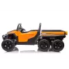 LEAN CARS Vehículo a batería 6 ruedas XB-1038A 4x4 24V naranja