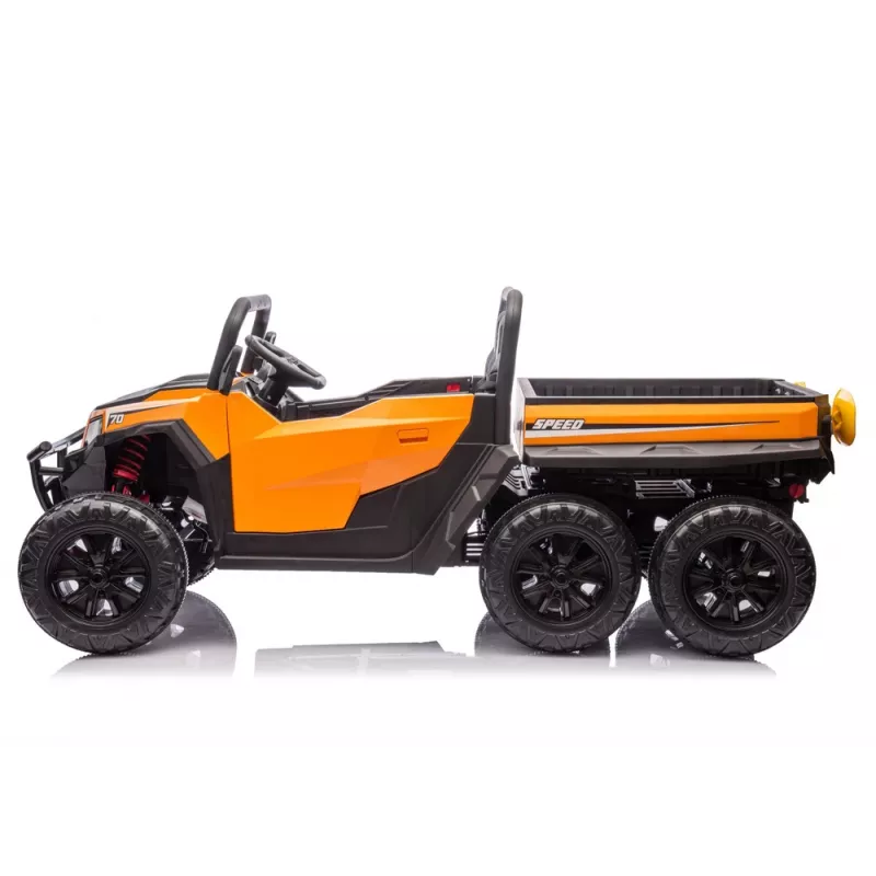 LEAN CARS Vehículo a batería 6 ruedas XB-1038A 4x4 24V naranja