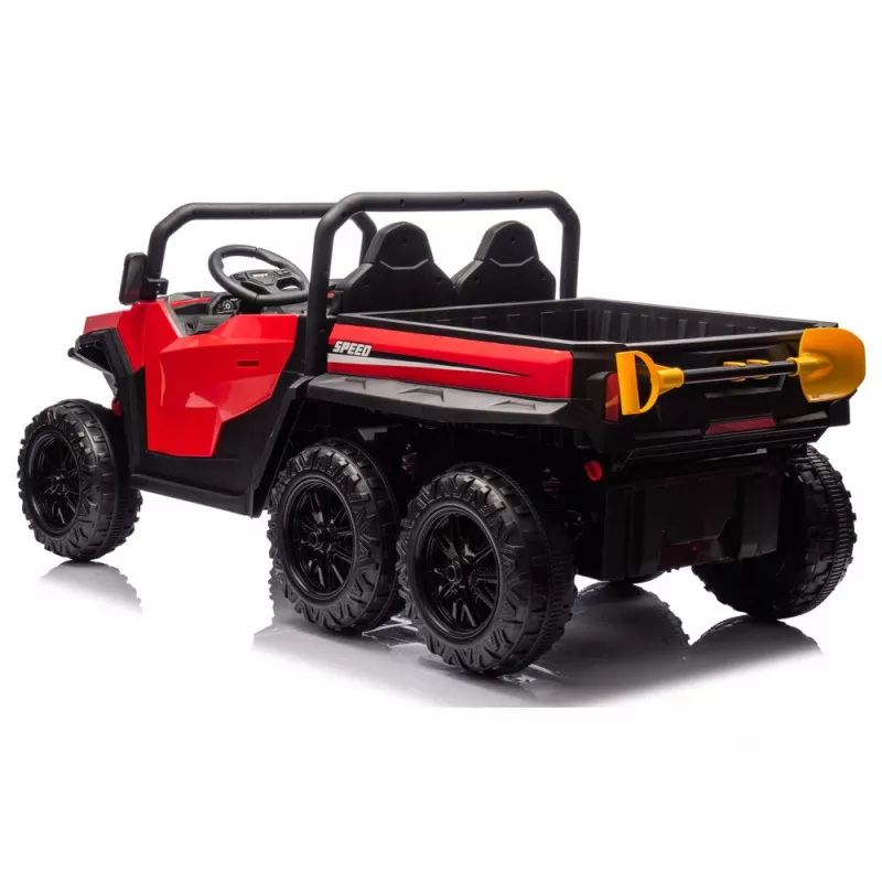 LEAN CARS Vehículo a batería 6 ruedas XB-1038A 4x4 24V rojo