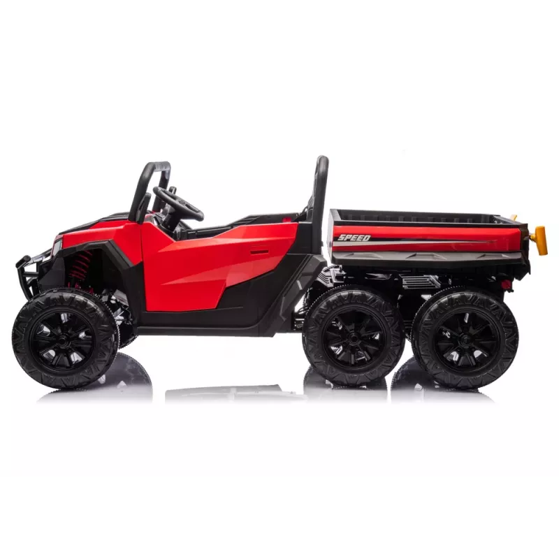 LEAN CARS Vehículo a batería 6 ruedas XB-1038A 4x4 24V rojo