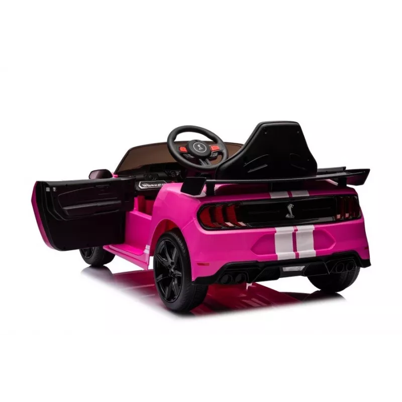 LEAN CARS Vehículo a batería Ford Mustang GT500 Shelby rosa