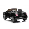 LEAN CARS Bentley Mulsanne Coche eléctrico infantil, 12V, negro brillante, mando a distancia, MP3, luces LED, ruedas EVA, 3-6 años, máx. 30 kg