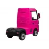 LEAN CARS Coche a batería Mercedes Actros camión rosa 4x4 con MP3 LED piloto