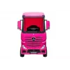 LEAN CARS Coche a batería Mercedes Actros camión rosa 4x4 con MP3 LED piloto