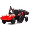 LEAN CARS Excavadora a pilas con remolque SX2068 rojo