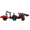 LEAN CARS Excavadora a pilas con remolque SX2068 rojo